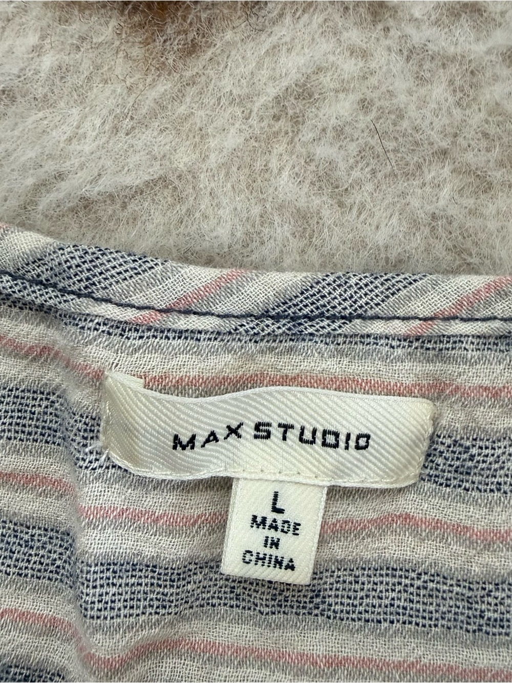Sleeveless Button-Front Striped Maxi Dress - Neutral Stripe - Picture 4 of 7